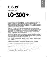 Epson LQ-300 - Impact Printer Schnellstartanleitung