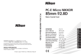 Nikon PC-E MICRO NIKKOR 85MM F-2.8D Bedienungsanleitung