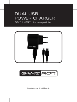GAMERONDUAL USB POWER CHARGER DSI LITE COMPATIBLE