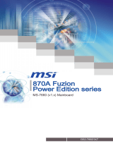MSI 870A FUZION POWER EDITION Bedienungsanleitung