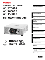 Canon XEED WUX7000Z Benutzerhandbuch