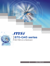 MSI MS-7599 870-G45 Bedienungsanleitung