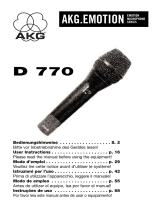 AKG D 770 Bedienungsanleitung
