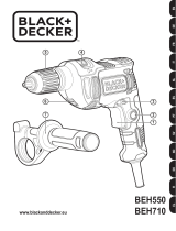 BLACK DECKER Schlagbohrmaschine 1-Gang 710 Watt BEH710K-QS Bedienungsanleitung