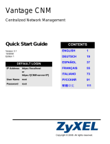 ZyXEL Communications VANTAGE CNM Bedienungsanleitung