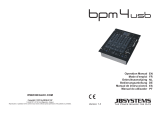 JBSYSTEMS BPM4 USB Bedienungsanleitung