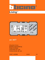 Bticino ELECTRONIC TIMING THERMOSTAT ART. 4477 Bedienungsanleitung