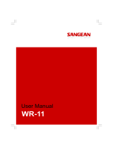 Sangean Electronics WR-11 Benutzerhandbuch