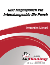 MyBinding GBC Magnapunch / 660ID Modular Punch Benutzerhandbuch