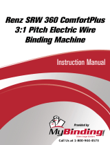 Renz Renz SRW 360 ComfortPlus 3:1 Pitch Electric Wire Binding Machine Benutzerhandbuch