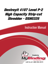 MyBinding Destroyit 4107 Strip-cut Shredder DSH0325 Benutzerhandbuch