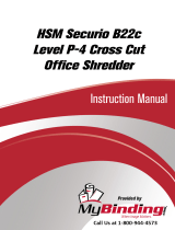 MyBinding HSM Securio B22C level 3 Cross Cut Benutzerhandbuch