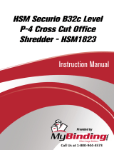 MyBinding HSM Securio B32C Level 3 Cross Cut Benutzerhandbuch