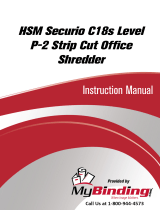 MyBinding HSM Securio C18S Level 2 Strip Cut Benutzerhandbuch