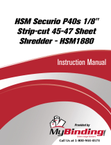 MyBinding HSM Securio P40S 1/8" Strip-cut Benutzerhandbuch