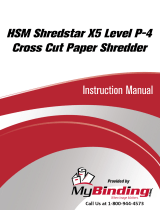 MyBinding HSM Shredstar X5 Level 3 Cross Cut Paper Shredder Benutzerhandbuch