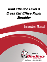 MyBinding HSM 104.3cc Level 3 Cross Cut Benutzerhandbuch