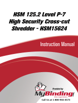 MyBinding HSM 125.2 Level 6 High Security Cross-cut Benutzerhandbuch