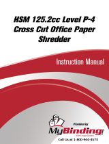 MyBinding HSM 125.2cc Level 3 Cross Cut Benutzerhandbuch