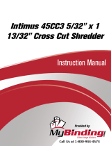 MyBinding Intimus 45CC3 5/32" x 1 13/32" Cross Cut Shredder Benutzerhandbuch