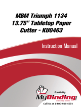 MyBinding MBM Kutrimmer 1134 Paper Cutter Benutzerhandbuch