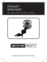 GAMERON POCKET SPEAKER PSP & NDS & IPOD & PC & MAC Bedienungsanleitung