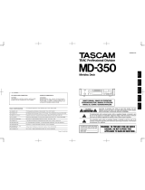 Tascam MD-350 Benutzerhandbuch
