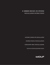 Wolf E Series Installation Instructions Manual