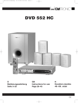 Clatronic DVD 552 HC Bedienungsanleitung