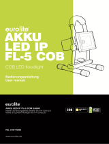 EuroLite AKKU LED IP FL-5 COB 3200K Benutzerhandbuch