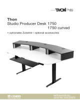 Thon Studio Ext. Desk 3U BK curved Bedienungsanleitung