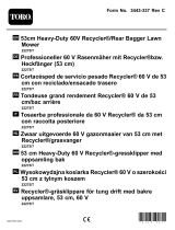Toro 53cm Heavy-Duty 60V Recycler/Rear Bagger Lawn Mower Benutzerhandbuch