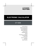 Citizen CT-500 Bedienungsanleitung