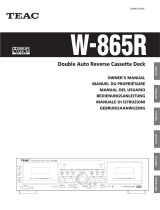 TEAC W-865R Benutzerhandbuch