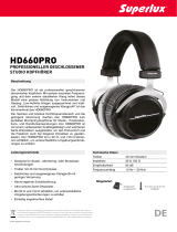 Superlux HD660PRO Spezifikation