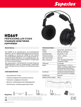 Superlux HD669 Spezifikation