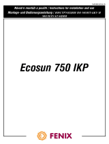 Fenix Ecosun 750 IKP Instructions For Installation And Use Manual
