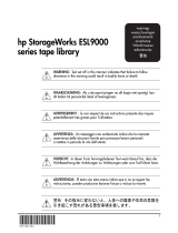 HP STORAGEWORKS ESL9000 TAPE LIBRARY Bedienungsanleitung