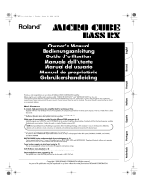 Roland MICRO CUBE BASS RX Benutzerhandbuch