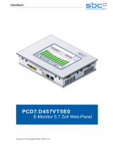 SBC E-Monitor PCD7D457VT5E0 Bedienungsanleitung