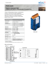 SBC PCD3.A210 Output module, 4 relays, 250 VAC/2 A Datenblatt