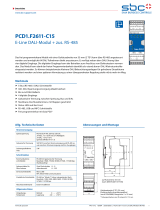 SBC PCD1.F2611-C15 E-Line DALI module and RS-485 Datenblatt