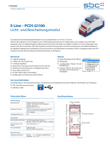 SBC PCD1G1100 E-Line Light and shade module Datenblatt