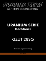 Ground-Zero GROUND ZERO GZUT 28SQ Uranium Series Tweeter Bedienungsanleitung