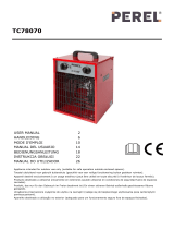 Perel TC78070 Electric Fan Heater Benutzerhandbuch