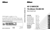 Nikon AF-S NIKKOR 14-24mm f/2.8G ED Benutzerhandbuch