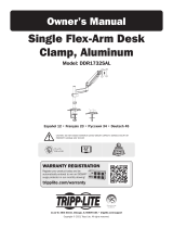 Tripp Lite Single Flex-Arm Desk Clamp, Aluminum Bedienungsanleitung