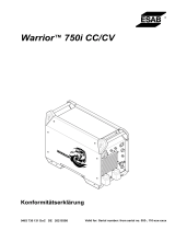 ESAB Warrior™ 750i CC/CV Konformitätserklärung