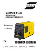 ESAB CUTMASTER® A80 Automated Plasma Cutting System Benutzerhandbuch