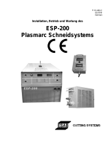 ESAB ESP-200 Plasmarc Cutting System Benutzerhandbuch
